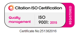 ISO 9001:2015 quality management registered